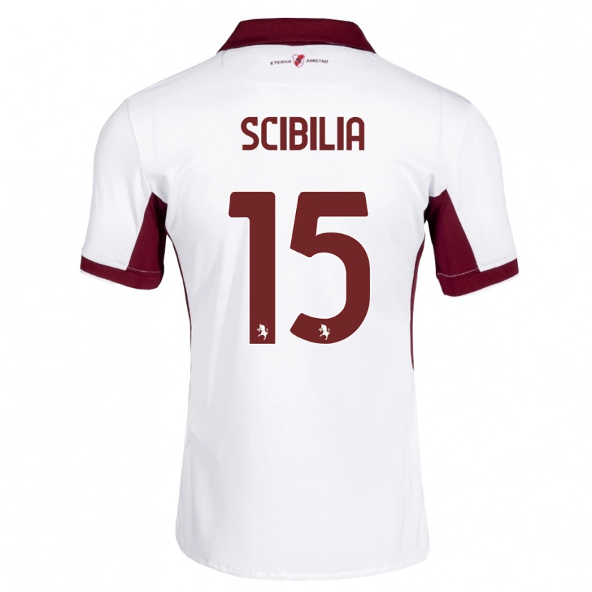 Danxen Kinderen Dylan Scibilia #15 Bordeauxrood Wit Rood Uitshirt Uittenue 2026/27 T-Shirt België