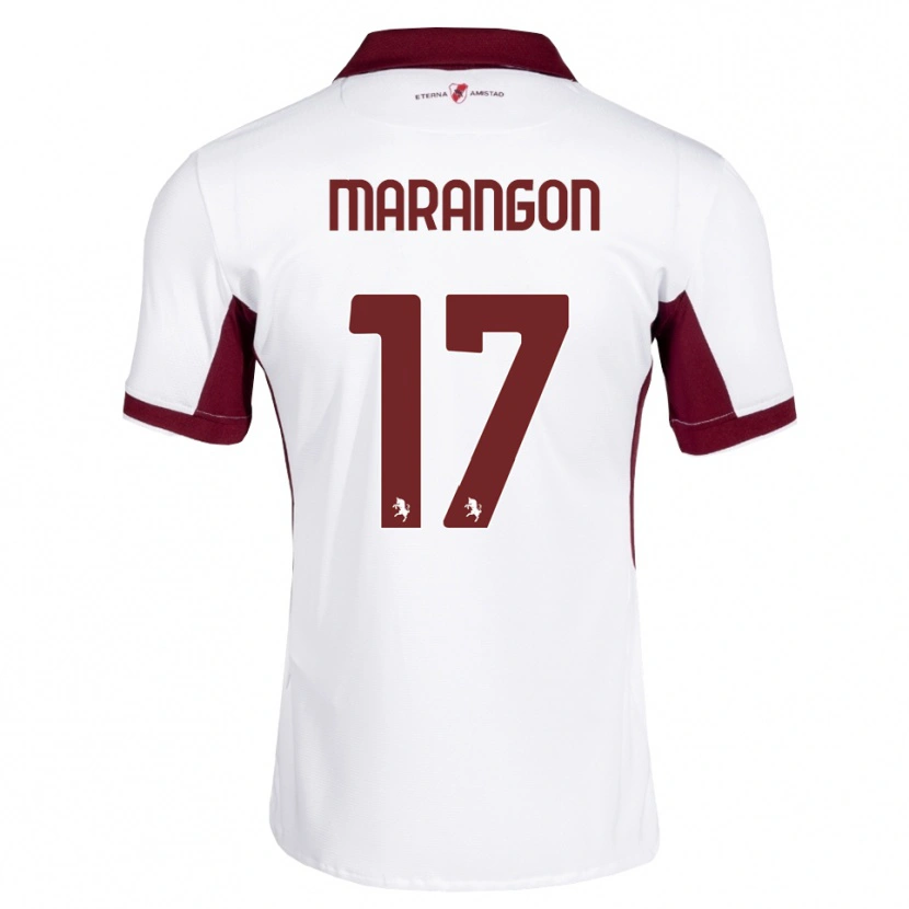 Danxen Kinderen Riccardo Marangon #17 Bordeauxrood Wit Rood Uitshirt Uittenue 2026/27 T-Shirt België