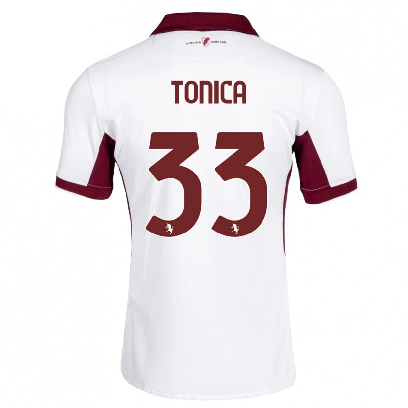 Danxen Kinderen Daniel Tonica #33 Bordeauxrood Wit Rood Uitshirt Uittenue 2026/27 T-Shirt België