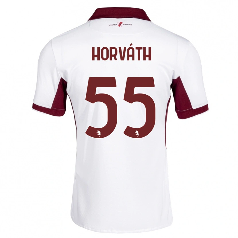 Danxen Kinderen Krisztofer Horváth #55 Bordeauxrood Wit Rood Uitshirt Uittenue 2026/27 T-Shirt België