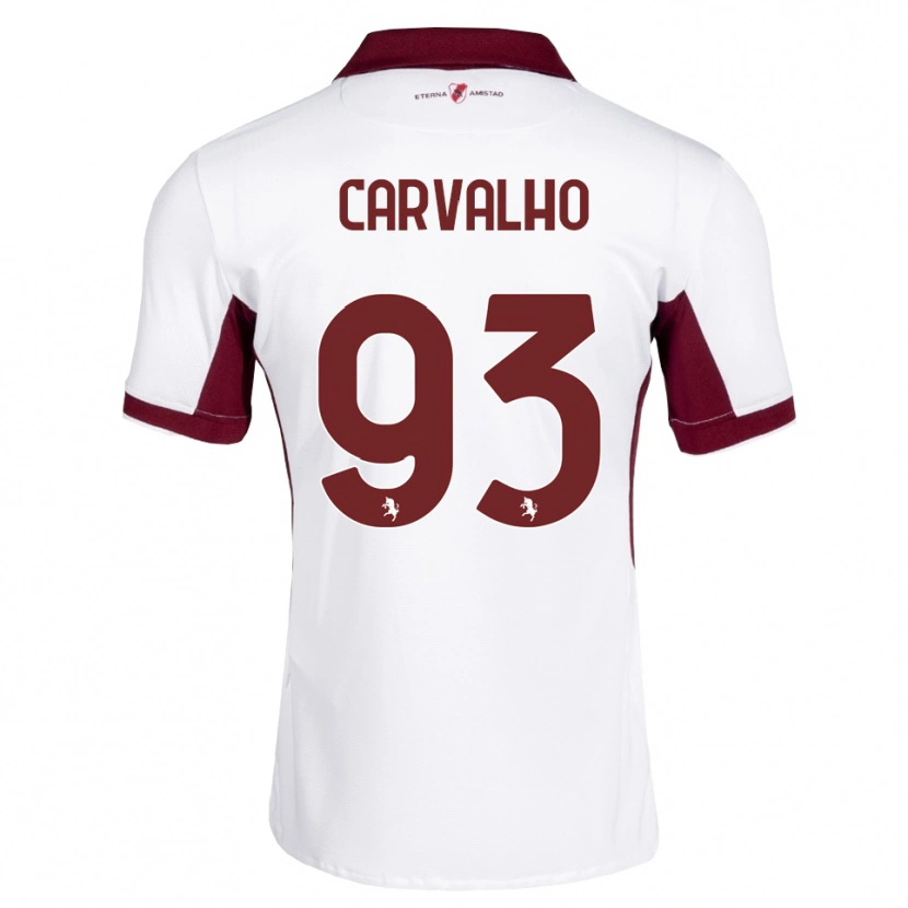 Danxen Kinderen Lorenzo Carvalho #93 Bordeauxrood Wit Rood Uitshirt Uittenue 2026/27 T-Shirt België