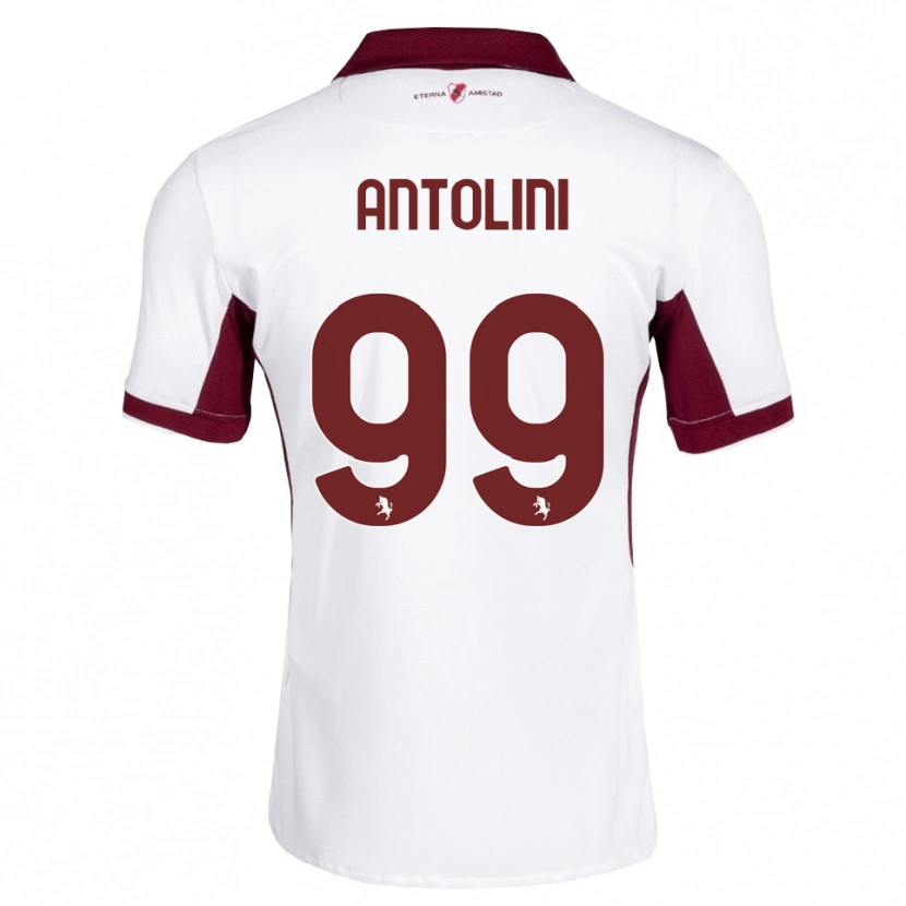 Danxen Kinderen Jacopo Antolini #99 Bordeauxrood Wit Rood Uitshirt Uittenue 2026/27 T-Shirt België