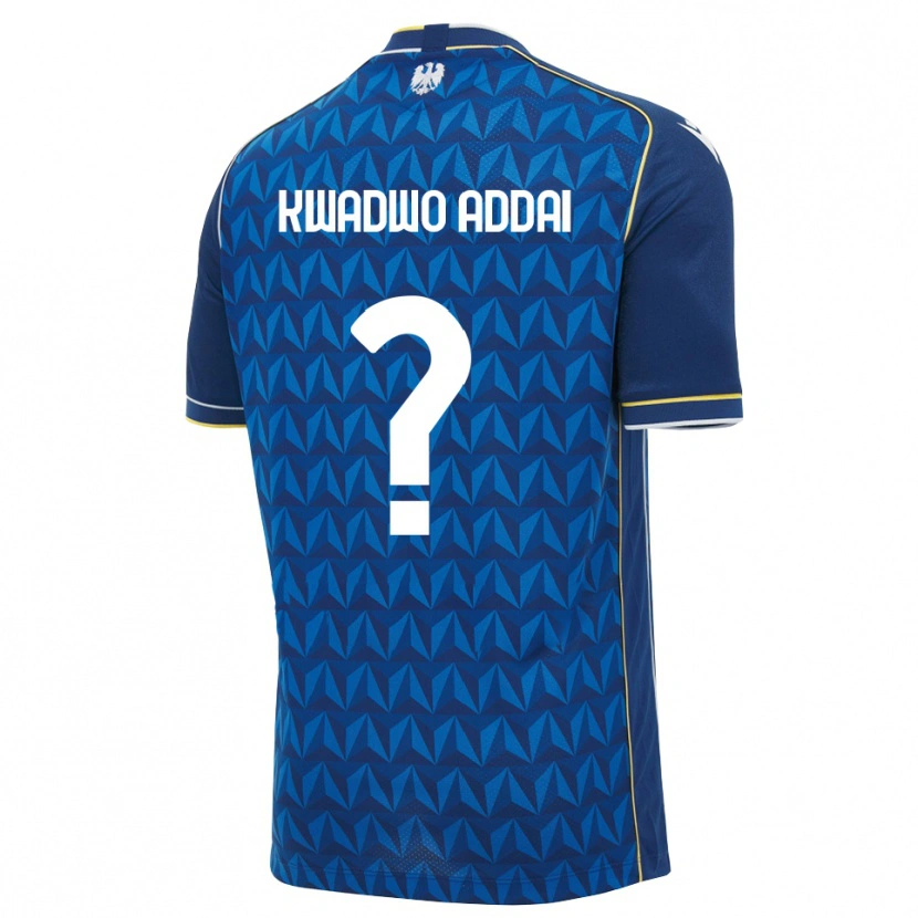 Danxen Kinderen Kelly Kwadwo Addai #0 Koninklijk Blauw Wit Blauw Uitshirt Uittenue 2026/27 T-Shirt België