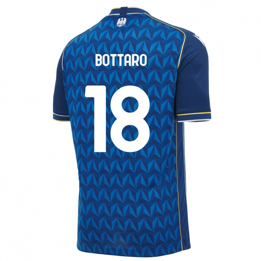 Danxen Kinderen Leonardo Bottaro #18 Koninklijk Blauw Wit Blauw Uitshirt Uittenue 2026/27 T-Shirt België