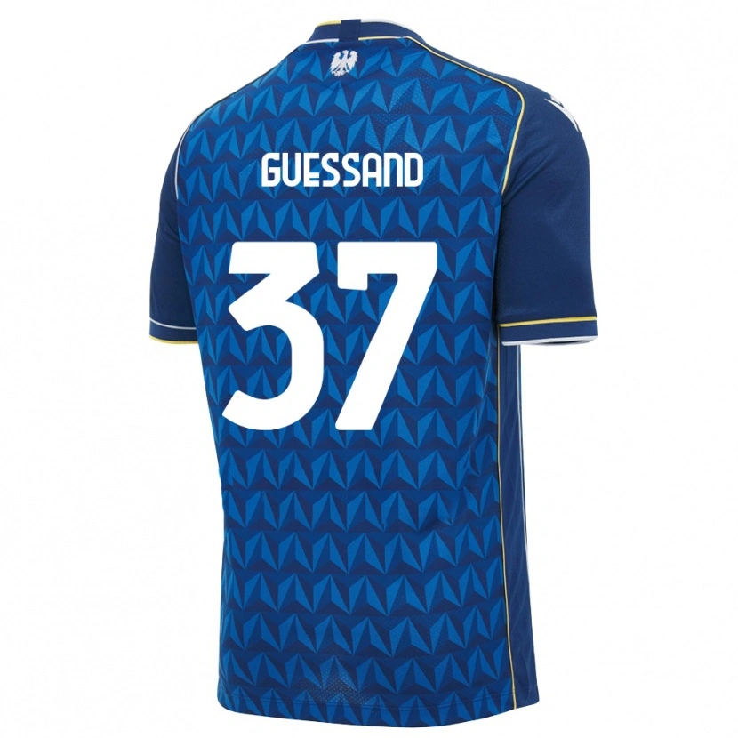Danxen Kinderen Axel Guessand #37 Koninklijk Blauw Wit Blauw Uitshirt Uittenue 2026/27 T-Shirt België