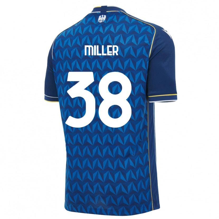 Danxen Kinderen Lennon Miller #38 Koninklijk Blauw Wit Blauw Uitshirt Uittenue 2026/27 T-Shirt België