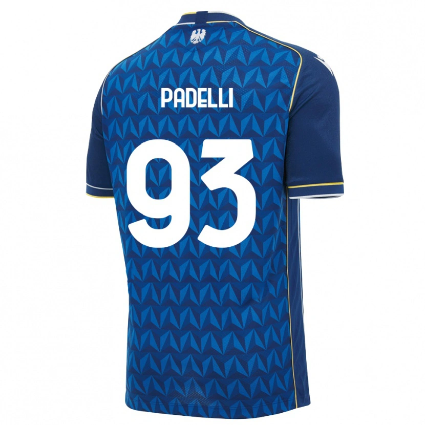 Danxen Kinderen Daniele Padelli #93 Koninklijk Blauw Wit Blauw Uitshirt Uittenue 2026/27 T-Shirt België