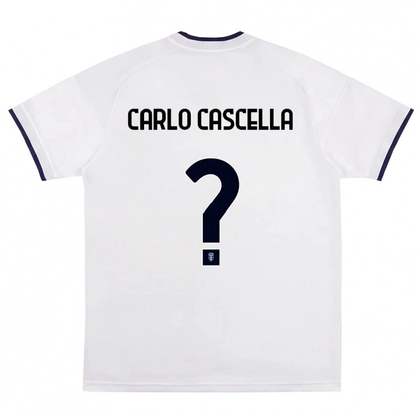 Danxen Kinderen William Carlo Cascella #0 Wit Rood Koninklijk Blauw Uitshirt Uittenue 2026/27 T-Shirt België