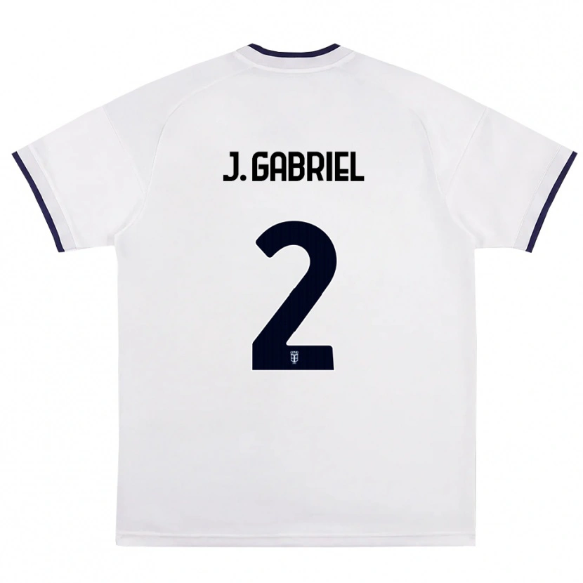 Danxen Kinderen João Gabriel #2 Wit Rood Koninklijk Blauw Uitshirt Uittenue 2026/27 T-Shirt België