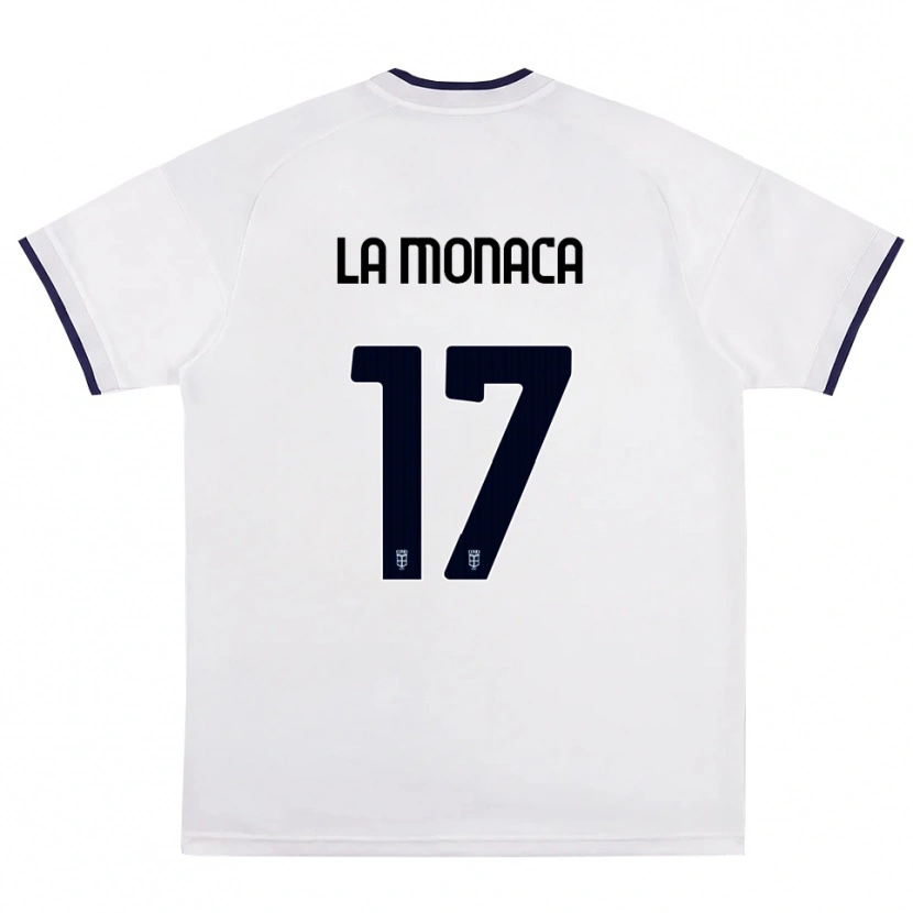 Danxen Kinderen Michael La Monaca #17 Wit Rood Koninklijk Blauw Uitshirt Uittenue 2026/27 T-Shirt België