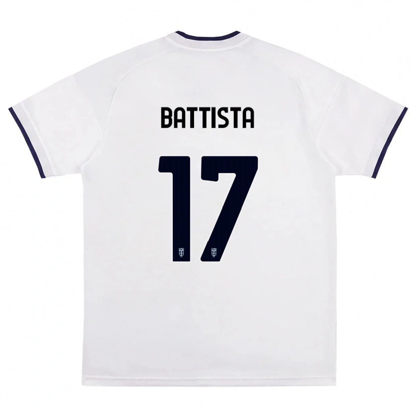 Danxen Kinderen Riccardo Battista #17 Wit Rood Koninklijk Blauw Uitshirt Uittenue 2026/27 T-Shirt België