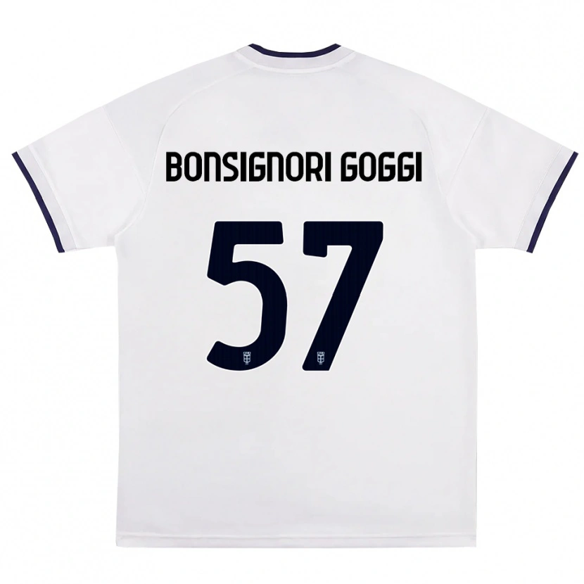 Danxen Kinderen Lorenzo Bonsignori #57 Wit Rood Koninklijk Blauw Uitshirt Uittenue 2026/27 T-Shirt België
