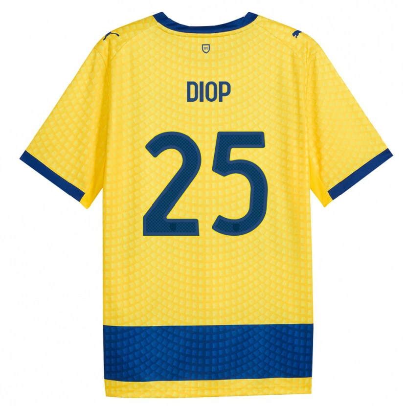 Danxen Kinderen Doro Diop #25 Geel Blauw Zwart Uitshirt Uittenue 2026/27 T-Shirt België