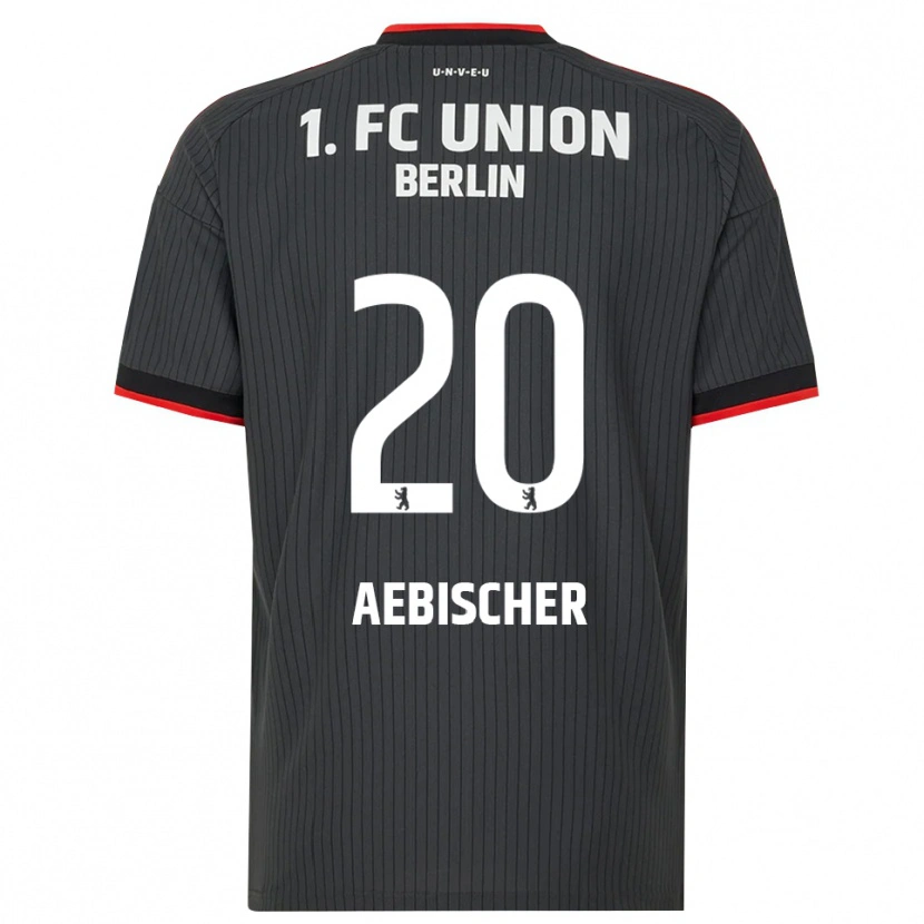 Danxen Kinderen Michel Aebischer #20 Zwart Wit Rood Uitshirt Uittenue 2026/27 T-Shirt België