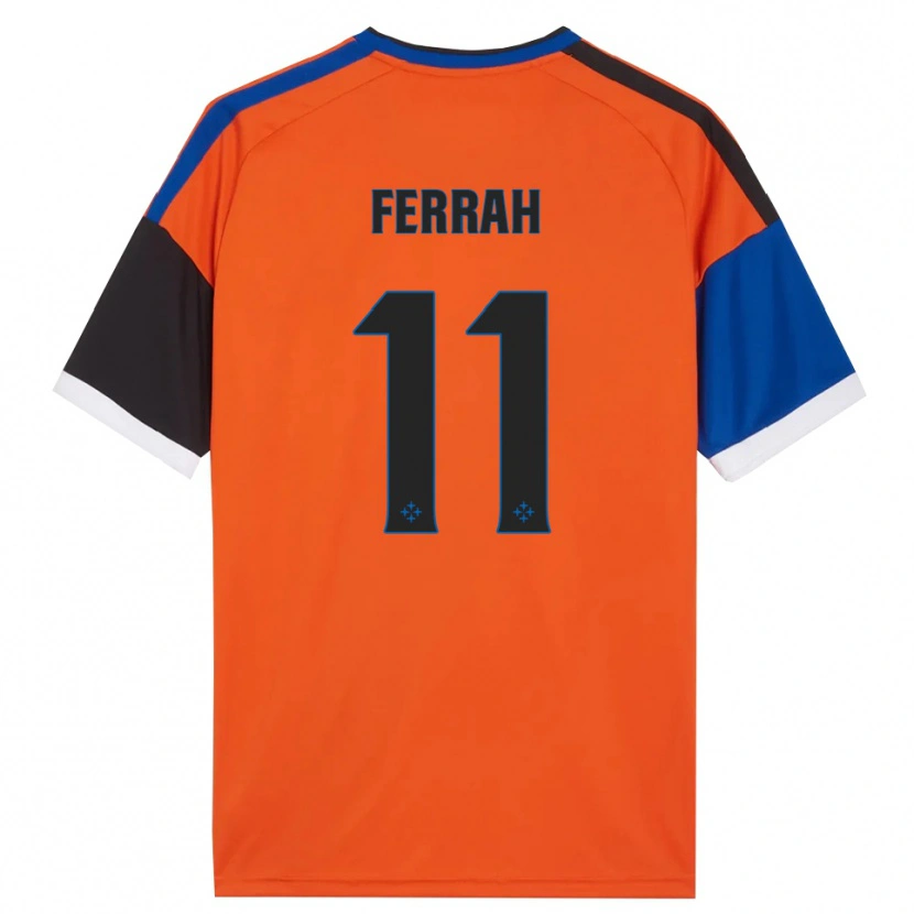 Danxen Kinderen Ichem Ferrah #11 Oranje Blauw Zwart Wit Uitshirt Uittenue 2026/27 T-Shirt België