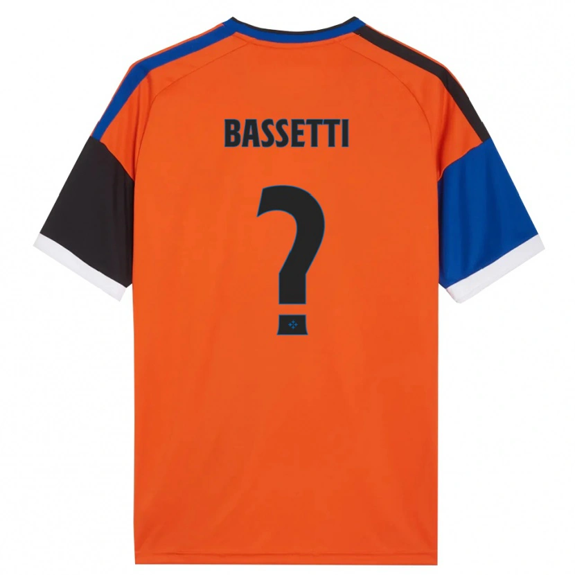 Danxen Kinderen Giovanni Bassetti #0 Oranje Blauw Zwart Wit Uitshirt Uittenue 2026/27 T-Shirt België
