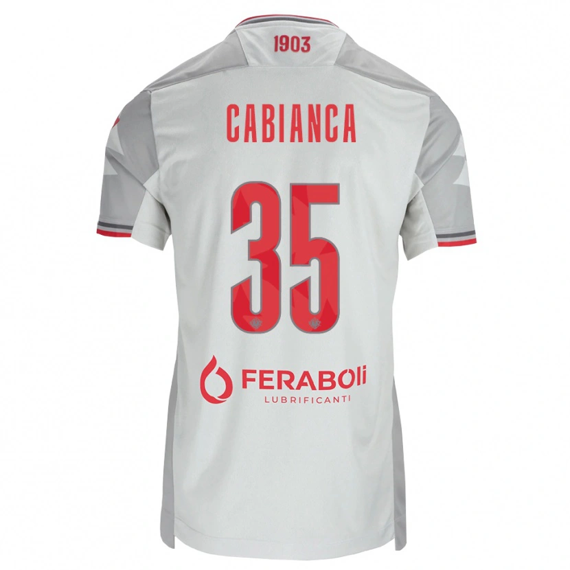 Danxen Kinderen Eddy Cabianca #35 Grijs Wit Rood Uitshirt Uittenue 2026/27 T-Shirt België