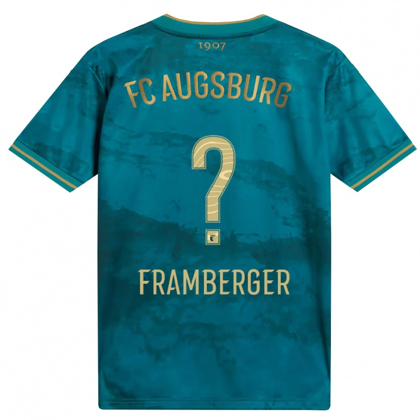 Danxen Kinderen Raphael Framberger #0 Groen Bruin Uitshirt Uittenue 2026/27 T-Shirt België