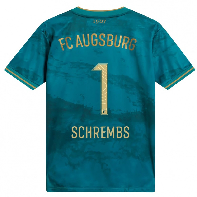 Danxen Kinderen Luis Schrembs #1 Groen Bruin Uitshirt Uittenue 2026/27 T-Shirt België