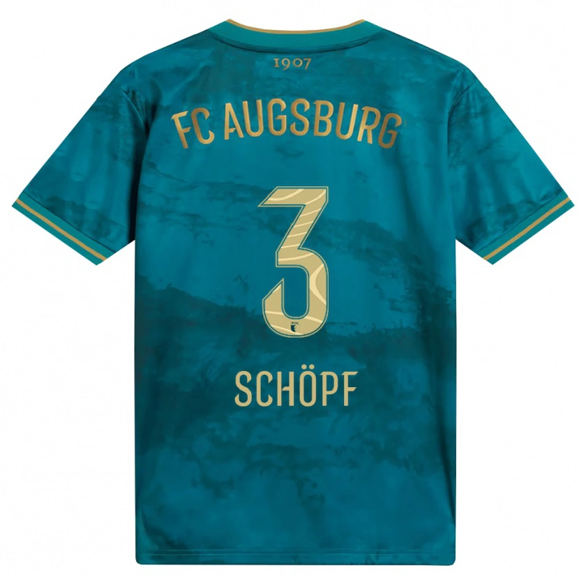 Danxen Kinderen Julia Schöpf #3 Groen Bruin Uitshirt Uittenue 2026/27 T-Shirt België