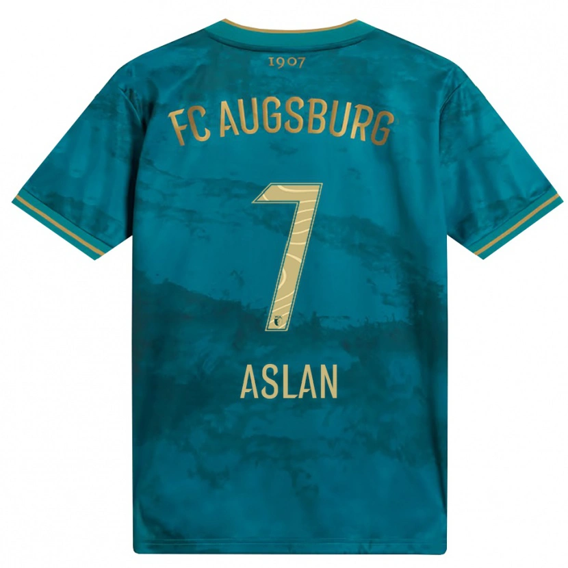 Danxen Kinderen Berkay Aslan #7 Groen Bruin Uitshirt Uittenue 2026/27 T-Shirt België