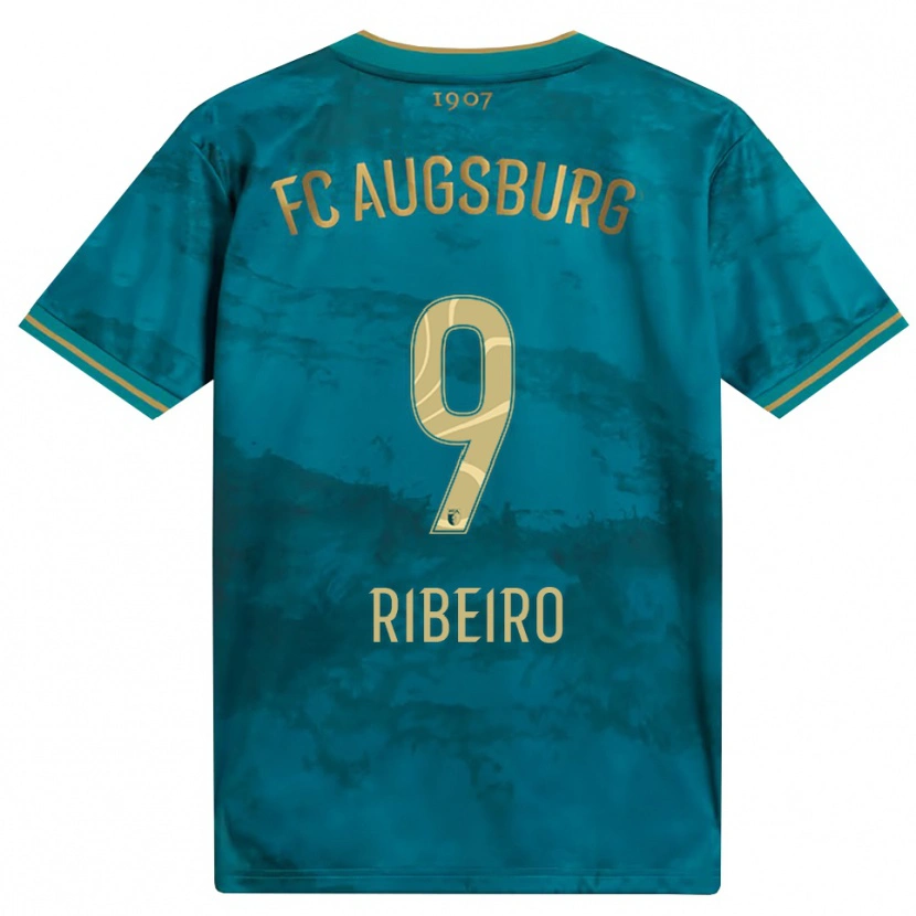 Danxen Kinderen Rodrigo Ribeiro #9 Groen Bruin Uitshirt Uittenue 2026/27 T-Shirt België
