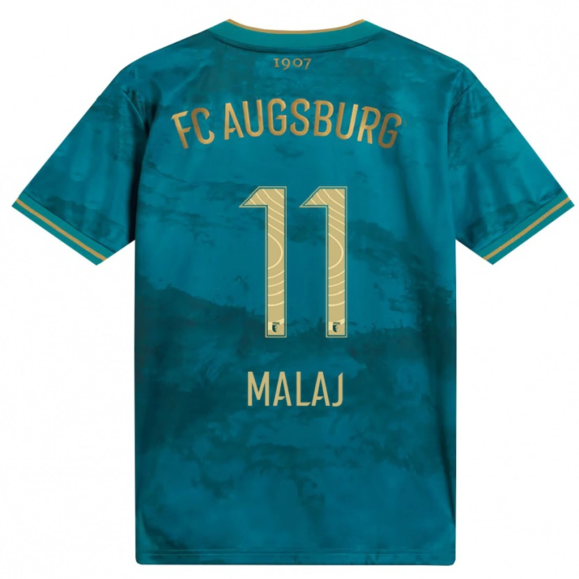 Danxen Kinderen Aris Malaj #11 Groen Bruin Uitshirt Uittenue 2026/27 T-Shirt België