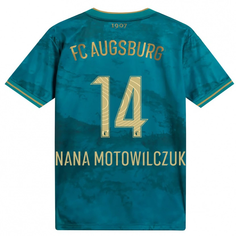 Danxen Kinderen Kevin Nana #14 Groen Bruin Uitshirt Uittenue 2026/27 T-Shirt België