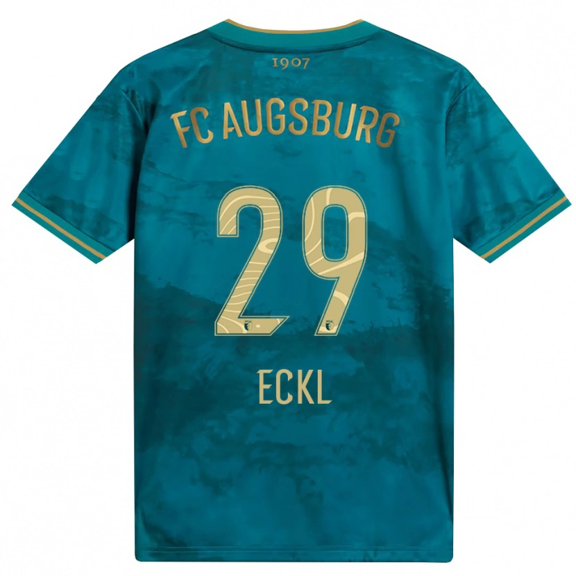 Danxen Kinderen Florian Eckl #29 Groen Bruin Uitshirt Uittenue 2026/27 T-Shirt België