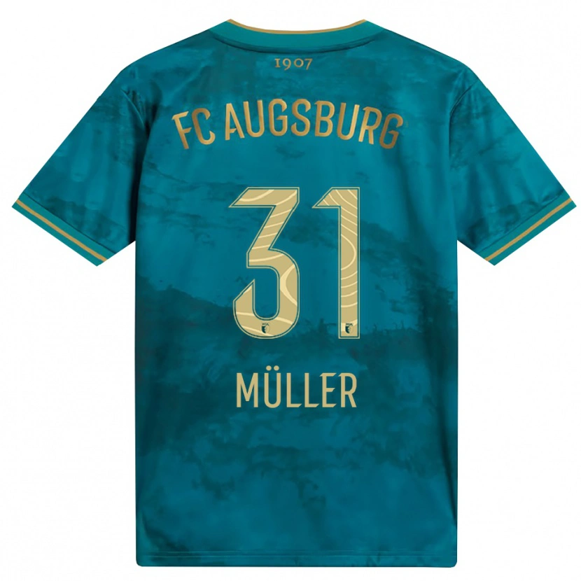 Danxen Kinderen Noah Müller #31 Groen Bruin Uitshirt Uittenue 2026/27 T-Shirt België