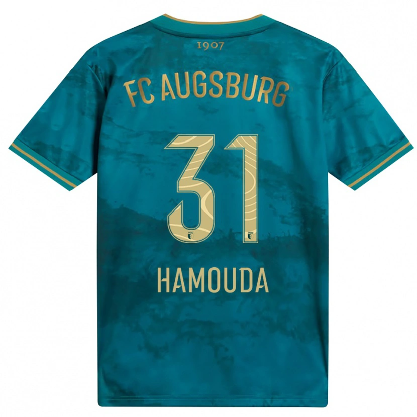 Danxen Kinderen Hania Hamouda #31 Groen Bruin Uitshirt Uittenue 2026/27 T-Shirt België