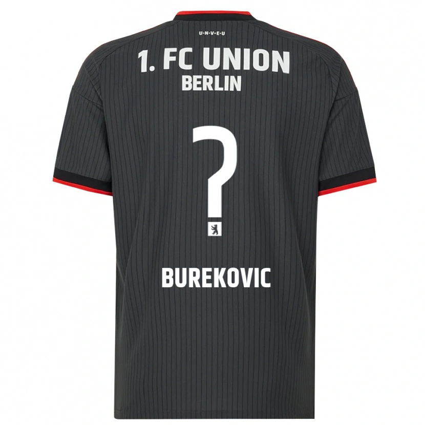 Danxen Kinderen Adin Burekovic #0 Zwart Wit Rood Uitshirt Uittenue 2026/27 T-Shirt België