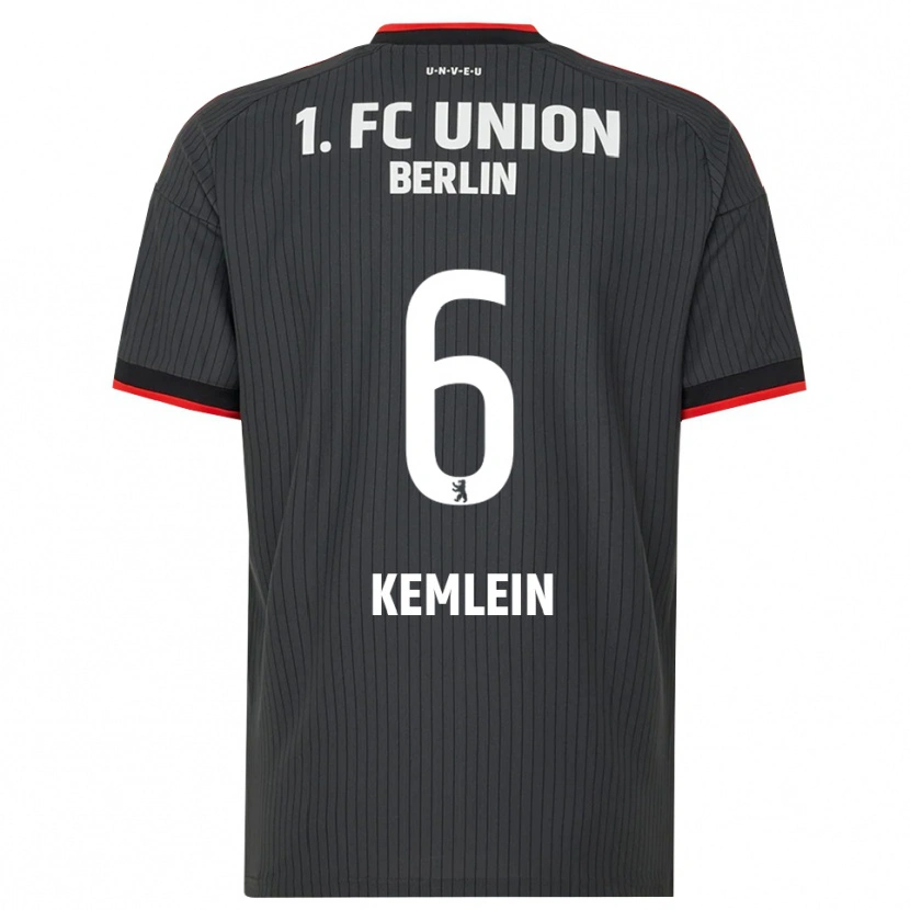 Danxen Kinderen Aljoscha Kemlein #6 Zwart Wit Rood Uitshirt Uittenue 2026/27 T-Shirt België