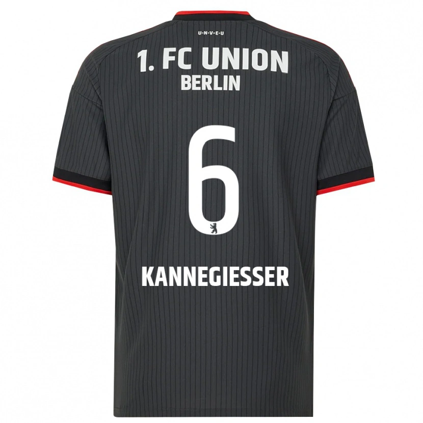 Danxen Kinderen Tom Kannegießer #6 Zwart Wit Rood Uitshirt Uittenue 2026/27 T-Shirt België