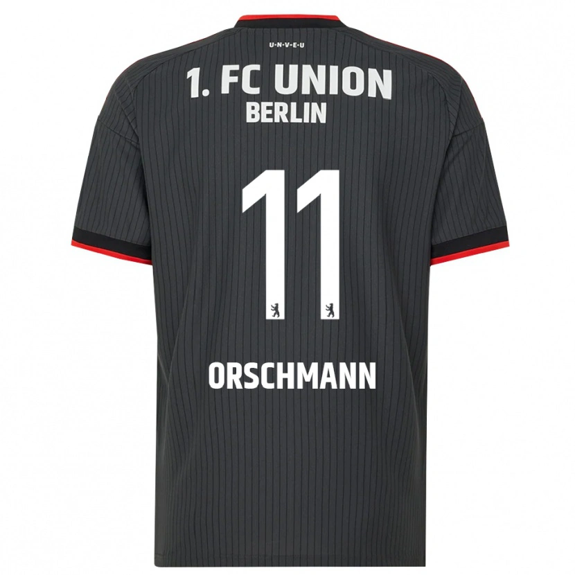 Danxen Kinderen Dina Orschmann #11 Zwart Wit Rood Uitshirt Uittenue 2026/27 T-Shirt België