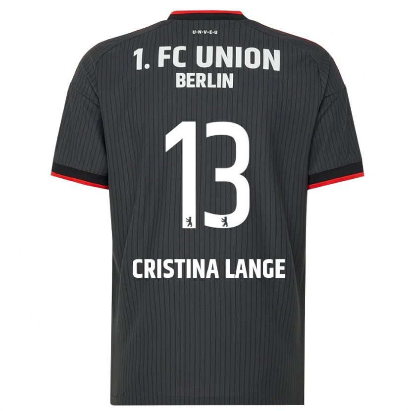 Danxen Kinderen Maria Cristina Lange #13 Zwart Wit Rood Uitshirt Uittenue 2026/27 T-Shirt België