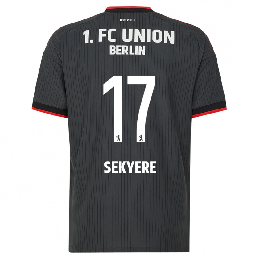 Danxen Kinderen Anderson Sekyere #17 Zwart Wit Rood Uitshirt Uittenue 2026/27 T-Shirt België