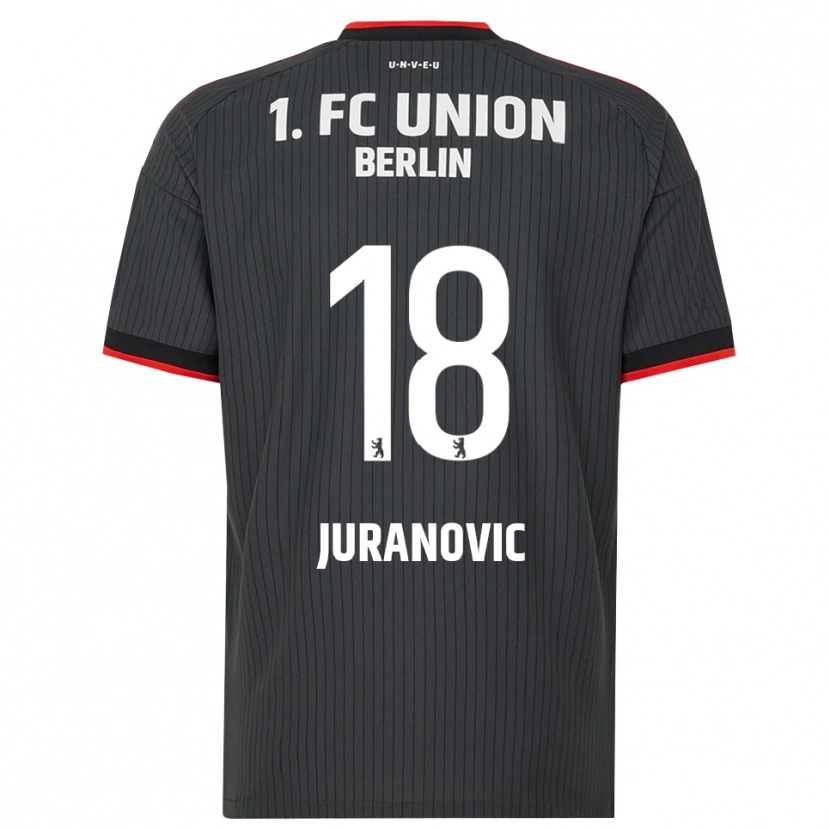Danxen Kinderen Josip Juranovic #18 Zwart Wit Rood Uitshirt Uittenue 2026/27 T-Shirt België