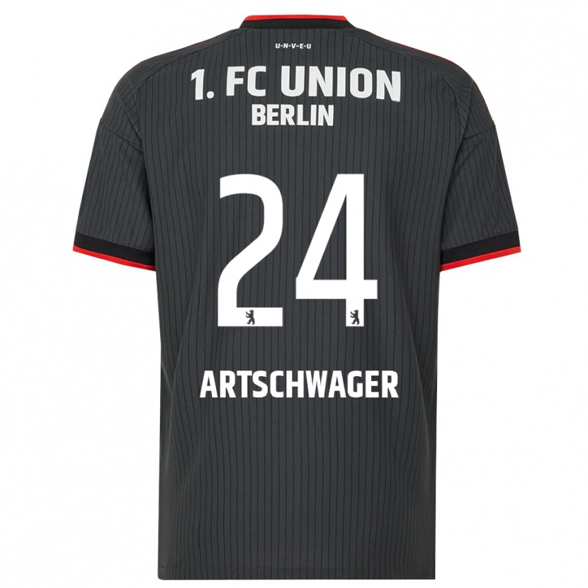 Danxen Kinderen Finn Artschwager #24 Zwart Wit Rood Uitshirt Uittenue 2026/27 T-Shirt België