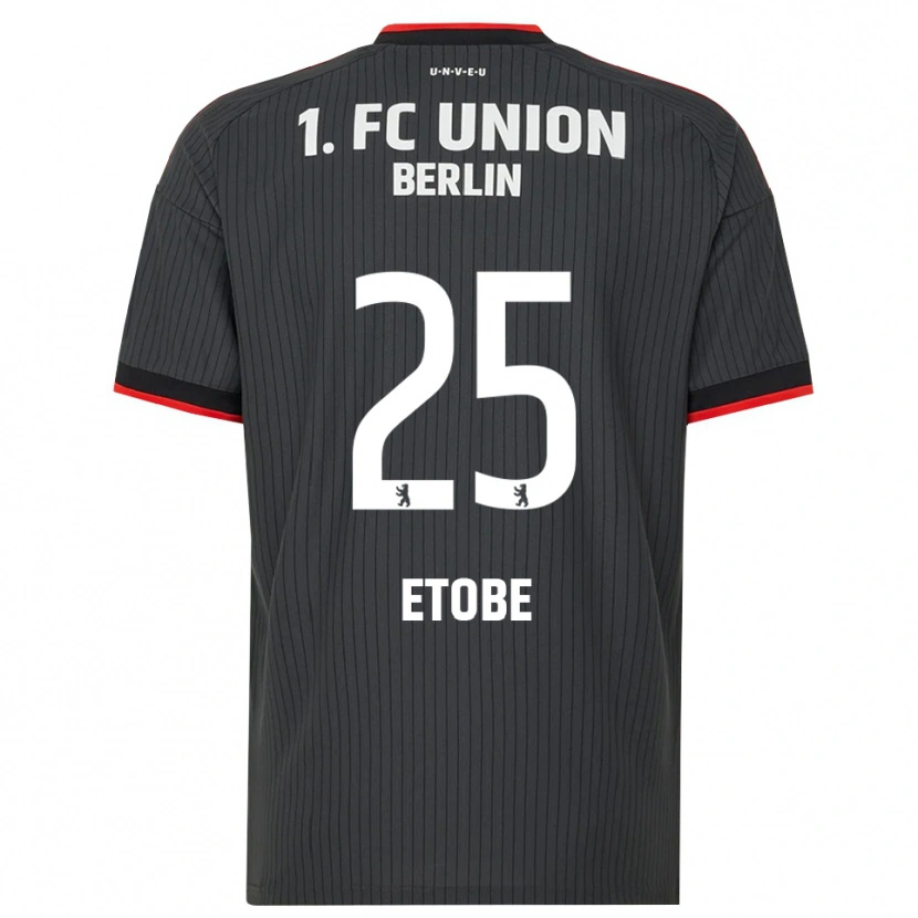 Danxen Kinderen Michael Etobe #25 Zwart Wit Rood Uitshirt Uittenue 2026/27 T-Shirt België