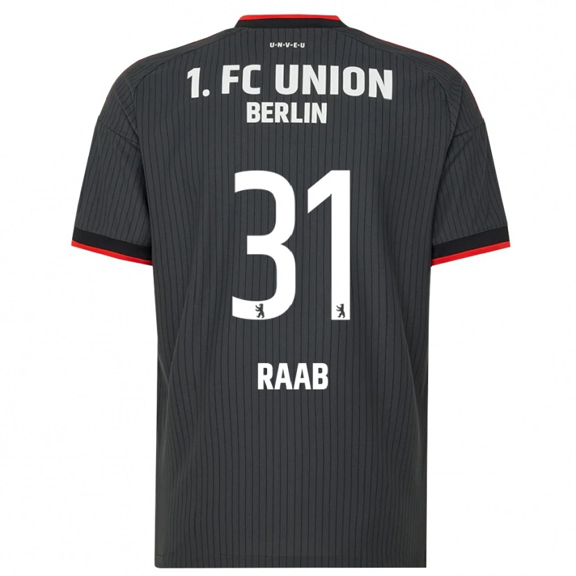 Danxen Kinderen Matheo Raab #31 Zwart Wit Rood Uitshirt Uittenue 2026/27 T-Shirt België