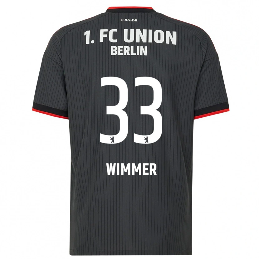 Danxen Kinderen Pauline Wimmer #33 Zwart Wit Rood Uitshirt Uittenue 2026/27 T-Shirt België