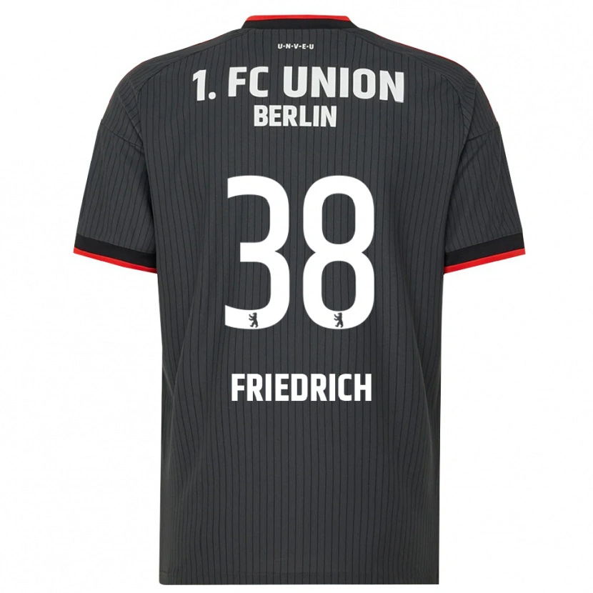 Danxen Kinderen Julien Friedrich #38 Zwart Wit Rood Uitshirt Uittenue 2026/27 T-Shirt België