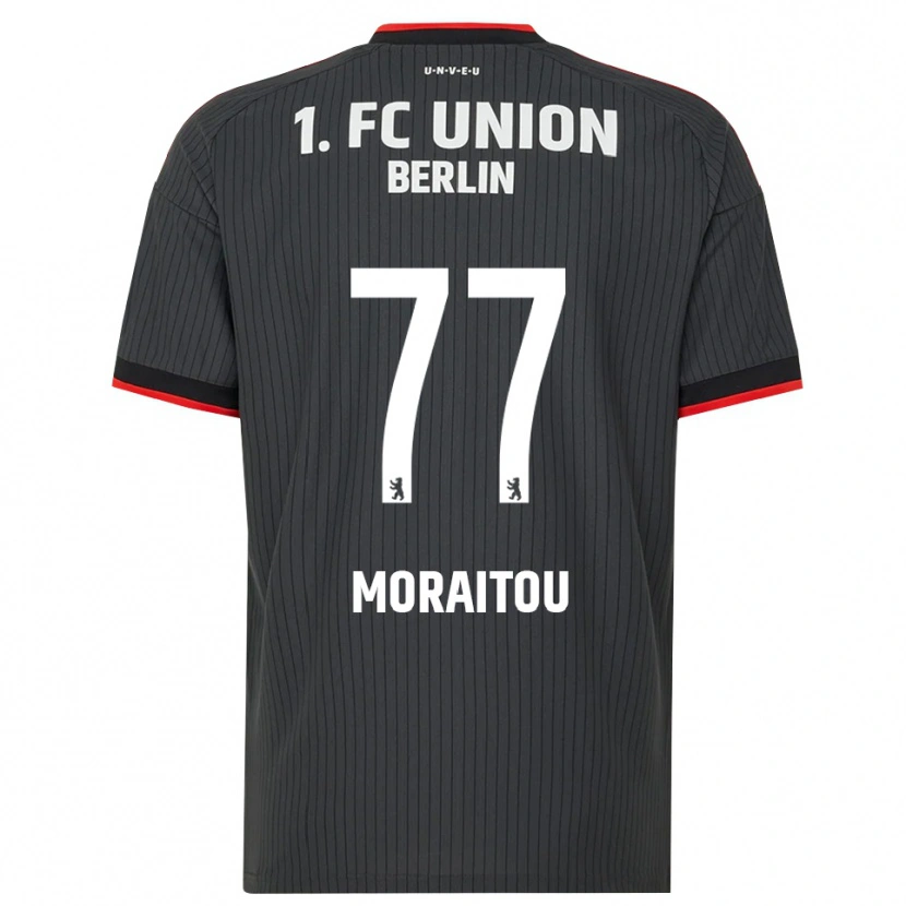Danxen Kinderen Athanasia Moraitou #77 Zwart Wit Rood Uitshirt Uittenue 2026/27 T-Shirt België