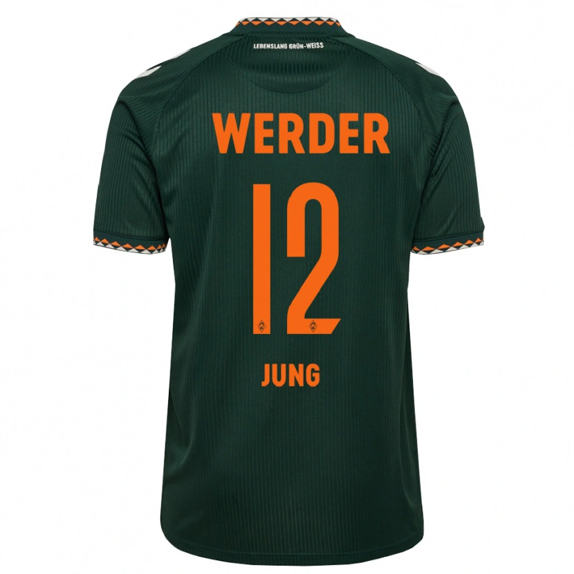 Danxen Kinderen Hugo Jung #12 Donkergroen Oranje Wit Uitshirt Uittenue 2026/27 T-Shirt België
