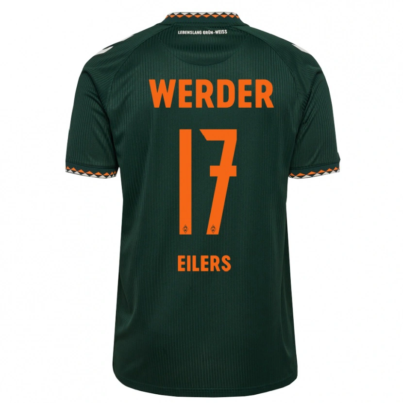 Danxen Kinderen Jonas Eilers #17 Donkergroen Oranje Wit Uitshirt Uittenue 2026/27 T-Shirt België