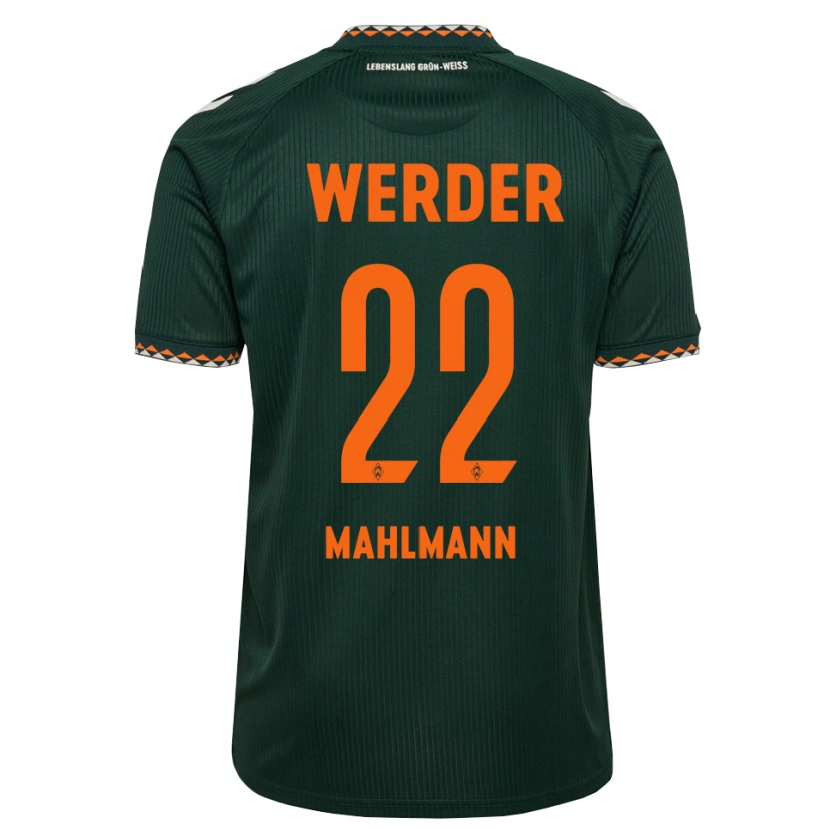 Danxen Kinderen Justus Mahlmann #22 Donkergroen Oranje Wit Uitshirt Uittenue 2026/27 T-Shirt België
