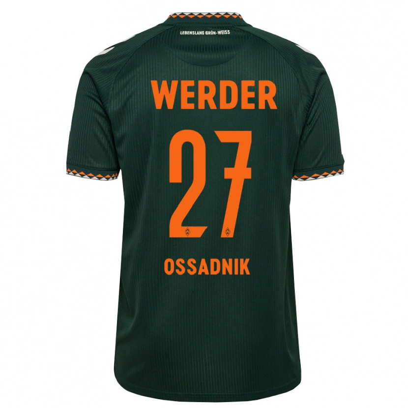 Danxen Kinderen Jannes Ossadnik #27 Donkergroen Oranje Wit Uitshirt Uittenue 2026/27 T-Shirt België