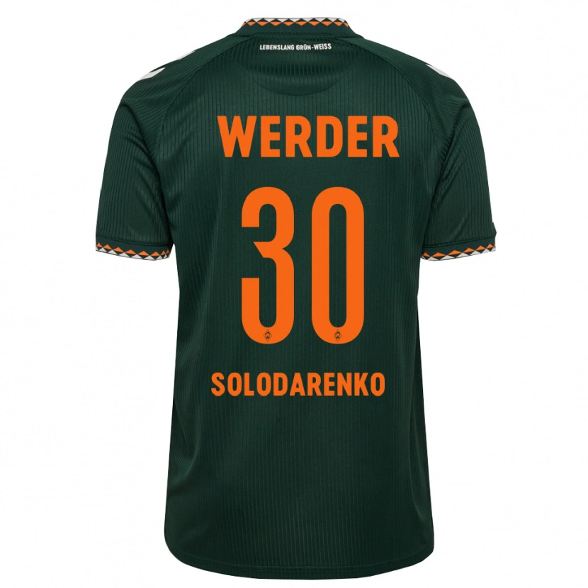 Danxen Kinderen Timofiy Solodarenko #30 Donkergroen Oranje Wit Uitshirt Uittenue 2026/27 T-Shirt België