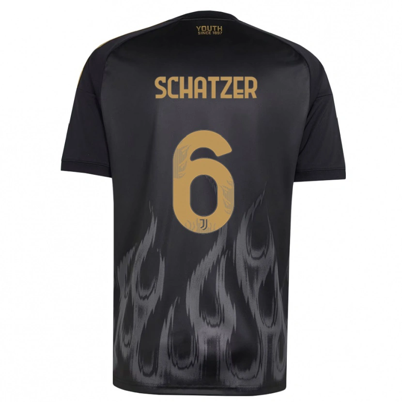 Danxen Kinderen Eva Schatzer #6 Zwart Bruin Thuisshirt Derde Tenue 2026/27 T-Shirt België